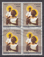 Z1775 - VATICANO SASSONE N°497 - VATICAN Yv N°515 Quartina Bloc - Used Stamps