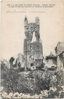 Belgique  - Reninghe    - Guerre  1914 - 1916  -  Eglise - Lo-Reninge