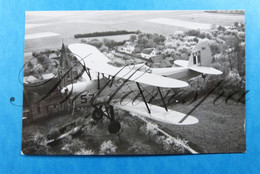 Biplane Tweedekker. Belgische Luchtmacht. SV 4 Bis. V57 -SV'4 Vue Aerienne Eglise Petit Village  Inconnu - Material