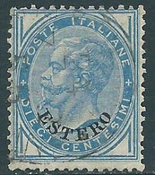 1878-79 LEVANTE EMISSIONI GENERALI USATO EFFIGIE 10 CENT - RF16-5 - Algemene Uitgaven