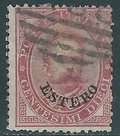 1881-83 LEVANTE EMISSIONI GENERALI USATO UMBERTO I 10 CENT - RF16-5 - Algemene Uitgaven