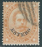 1881-83 LEVANTE EMISSIONI GENERALI USATO UMBERTO I 20 CENT - RF16-5 - Amtliche Ausgaben