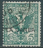 1905 LEVANTE LA CANEA USATO AQUILA 5 CENT - RF16-7 - La Canea