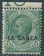 1907-12 LEVANTE LA CANEA EFFIGIE 5 CENT MNH ** - RF42-2 - La Canea