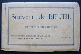 CP. 5059. Carnet De Souvenir De 10 CP De Beloeil, Intérieur Du Château - Beloeil