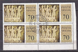 Z1879 - VATICANO SASSONE N°627 - VATICAN Yv N°646 Quartina Bloc - Used Stamps