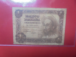 ESPAGNE 1 PESETA 1951 Circuler (L.5) - 1-2 Peseten