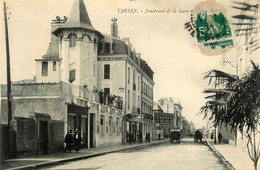 Tarbes * Le Boulevard De La Gare Et Hôtel Henri - Tarbes