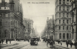 Australia, SA, ADELAIDE, Street Scene, Tram (1910s) Postcard - Adelaide