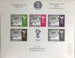Paraguay 1961 Europa IMPERF Minisheet MNH - Paraguay