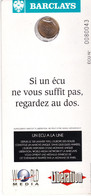 écu 1993 Publicité Barclays Libération - Specimen