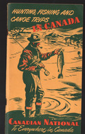 (pêche) Hunting, Fishing And Canoe Trips In CANADA   1950  (M4063) - Unclassified