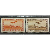 Sarre, Poste Aérienne, N° 3-4 Obl, Cote 126€ - Airmail