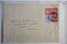 AY2  ENGLAND BELLE LETTRE  1953 LONDON   A PARIS FRANCE    +++++AFFRANCH. INTERESSANT - Brieven En Documenten