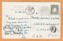 Ireland Old Postcard Mailed Postage Due - Cartas & Documentos