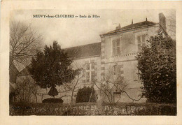 Neuvy Deux Clochers * école Des Filles * Groupe Scolaire - Other & Unclassified