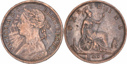 Grande-Bretagne - 1885 - 1 Farthing - Reine VICTORIA - 05-260 - B. 1 Farthing