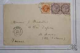 AY2 ENGLAND  BELLE LETTRE  1894  A  ST SERVAN  FRANCE +++ PAIRE  ++ AFFRANCH.  PLAISANT - Storia Postale