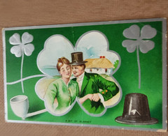 PAIR OF EARLY C20 VERY PRETTY ST PATRICK'S DAY POSTCARD - Saint-Patrick's Day