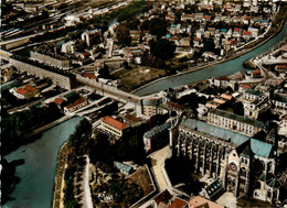 Chalons Sur Marne * Vue Aérienne Sur La Cathédrale Et Le Canal - Châlons-sur-Marne