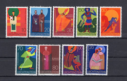 Liechtenstein 1967 - Saints - Stamps 9v - Complete Set - MNH** - Excellent Quality - Superb** - Storia Postale
