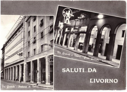 1961 LIVORNO  3  SALUTI  VIA GRANDE TEATRO   LIVORNO - Livorno