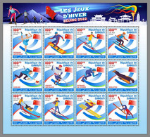 DJIBOUTI 2022 MNH Peking 2020 Winter Games Olympische Winterspiele M/S - OFFICIAL ISSUE - DHQ2226 - Hiver 2022 : Pékin