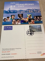 Hong Kong SARS Bacteria Stamp Card 2003 Postpaid With Table Tennis Chop - Maximumkaarten