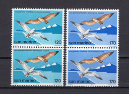 San Marino 1978 - Birds - Gulls - Oiseaux Mouettes - Pair Of Stamps - MNH**- Excellent Quality - Superb*** - Brieven En Documenten