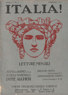 36-sc3-"Italia"-1912-Letture Mensili-Unione Tipografico-editrice-torinese-10 Esemplari Con Date Diverse-vedi Descrizione - Encyclopedieën