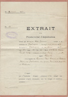 ALSACE-LORRAINE - Acte De Notaire Charles Garnier Du 29 Janvier 1924 - 5 Pages + Quttances De Paiement N°23 (Y&T) - Covers & Documents