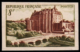 FRANCE - N° 873** - CHATEAU DE CHATEAUDUN - ESSAI. - Farbtests 1945-…