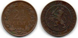 Pays Bas -  2.5 Cents 1881 TB+ - 1849-1890: Willem III.