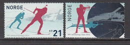 2016 Norway Skiskting Skiing Guns FOIL Complete Set Of 2 MNH @ BELOW FACE VALUE - Ongebruikt