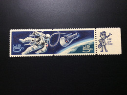 USA, 1967, Gémini 4 Et Astronaute White. Conquête Spatiale, YT 834/835, Neuf ** - United States