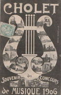 CHOLET. - SOUVENIR DU CONCOURS DE MUSIQUE 1906 - Cholet