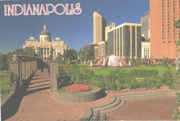 USA:Indiana, Indianapolis, State Capitol And Park - Indianapolis