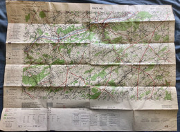 Delcampe - ©1939 & 1953 CARTE D’ ETAT-MAJOR HUY Env ANDENNE NAMECHE SCLAYN THON BONNEVILLE AMAY MODAVE HAVELANGE BORLON PAILHE S137 - Huy
