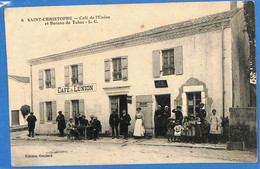 17 - Charente Maritime - Saint Christophe - Cafe De L'union Et Bureau De Tabac (N8592) - Otros & Sin Clasificación