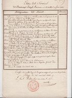 Etat De Services De Dominique Favereau Né à Versailles En 1755 - Documenti Storici
