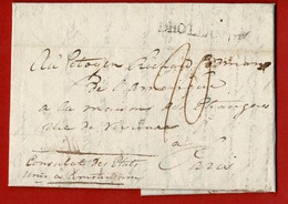 Lettre-Enveloppe" Voiturée" Depuis Le Consulat Des Etats-Unis à AMSTERDAM Jusqu'à Paris Le 8 Mars 1795... - Non Classificati