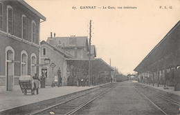 CPA 03 GANNAT LA GARE VUE INTERIEURE - Sonstige & Ohne Zuordnung