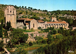 LAGRASSE CORBIERES Vue Générale De L' Abbaye Du XIIe Siècle      (recto-verso)11 Aude - Other & Unclassified