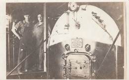 Portland Oregon, Men Stand With New Boiler, Industry Factory C1930s Vintage Real Photo Postcard - Portland