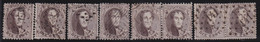 Belgie  .   OBP    .    14  .  8x    .     O        .    Gestempeld     .   /   .   Oblitéré - 1863-1864 Médaillons (13/16)
