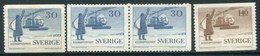 SWEDEN 1958 Helicopter Post MNH / **  Michel 434-35 - Ongebruikt