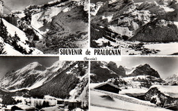 Souvenir De Pralognan En Hiver (Savoie) Multivues (Téléférique, Station De Ski...) Edition Jansol - Carte N° M 4 - Souvenir De...