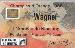 CARTE-PUBLIC-F23A-50U-SC4 On-1988-WAGNER-V°N°6Pe 102929--UTILISE-TBE LUXE - 1988