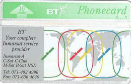 ENGLAND : BTI060 10u BT Immarsat Services ( Batch: 327C41785) MINT - BT Edición General