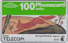 ENGLAND : BTC028 BRITISH WILDLIFE APPEAL 100u ( Batch: 066E05659) USED - BT Algemene Uitgaven